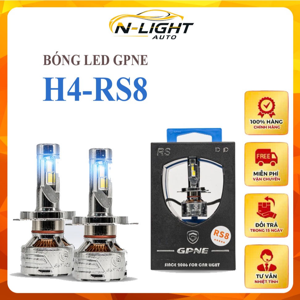 Đèn Led Tăng Sáng GPNE Chân H4 – RS8