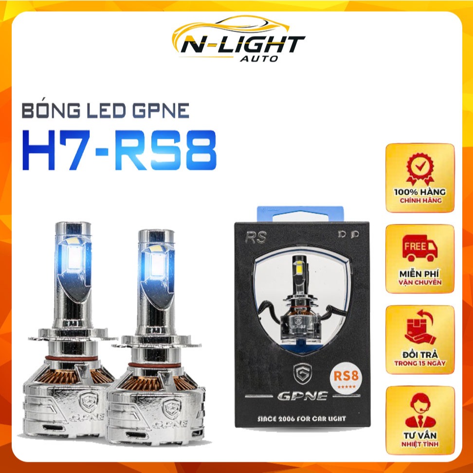 Đèn Led Tăng Sáng GPNE Chân H7 – RS8