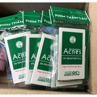 Combo 3 Bịch  Phim thấm dầu ACNES Mentholatum 50 TỜ - Kiểm soát nhờn ngăn ngừa mụn