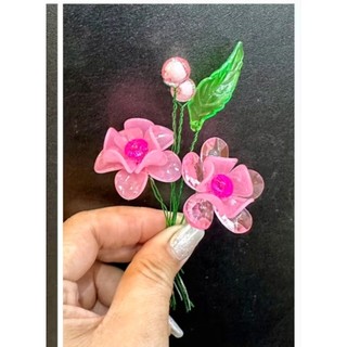 set nguyên liệu tự làm 200 bông mai-đào(k kèm gốc và chậu)