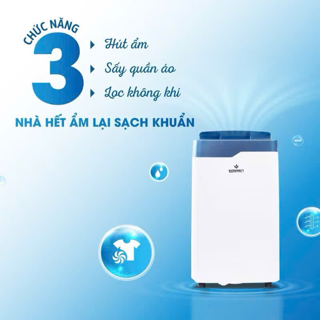 Máy hút ẩm KOSMEN 20L chính hãng