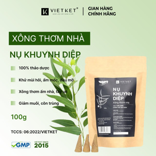 Nhang Nụ Trầm Thảo Mộc Khuynh Diệp VIETKET 100g Xông Nhà Tẩy Uế Làm Ấm Không Gian Sống Thư Giãn 