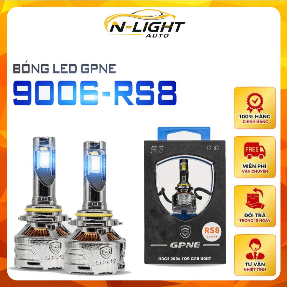 Đèn Led Tăng Sáng GPNE Chân 9006 – RS8
