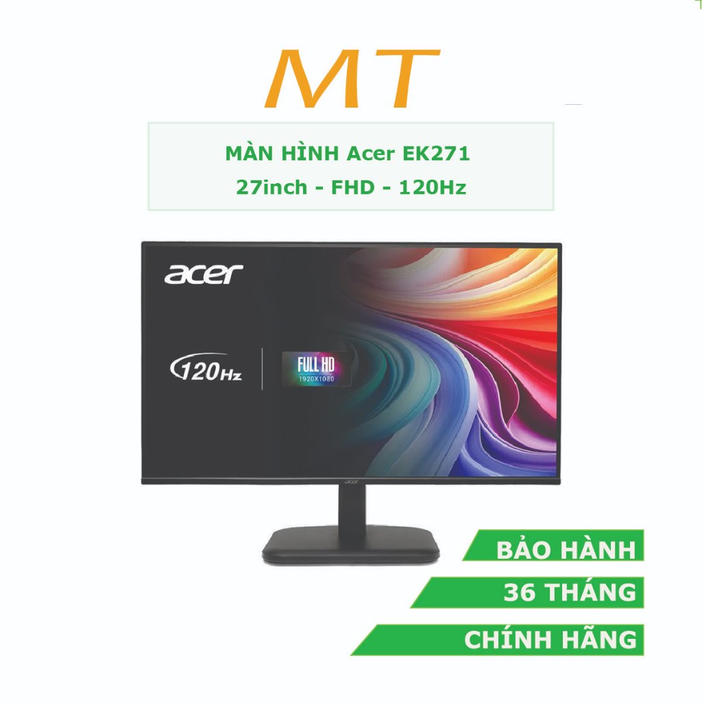 Màn hình Acer EK271 G 27" (FHD 1920 x 1080/ IPS/ 120Hz/ 1 ms) | Bảo hành 36 tháng