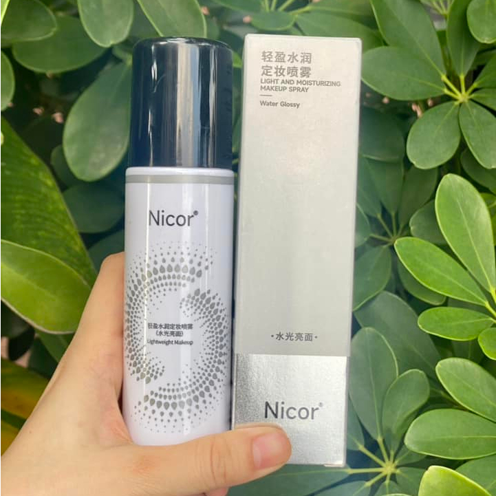Xịt Khoá Nền Trang Điểm NICOR Makeup Setting Spray 100 ml Dưỡng Ẩm Lâu Trôi Và Khóa Chặt Lớp Nền