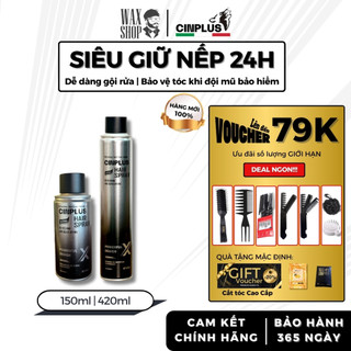  Gôm tạo kiểu tóc Cinplus Hair Spray X 420ml chính hãng giữ nếp tóc tạo kiểu chỉ 3s - CINPLUS 