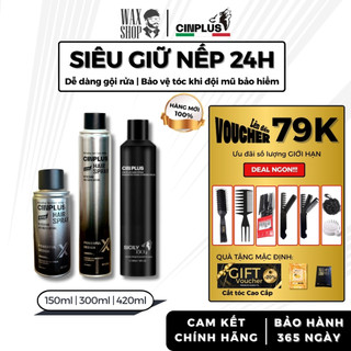  Gôm xịt tóc nam Cin Plus Hair Spray 300ml Hair Spray X 420ml giữ nếp và tạo texture tốt - Cinplus 