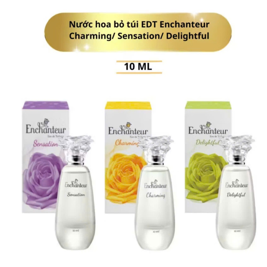 Nước Hoa Enchanteur Hương Charming/ Sensation/ Delightful 10ml