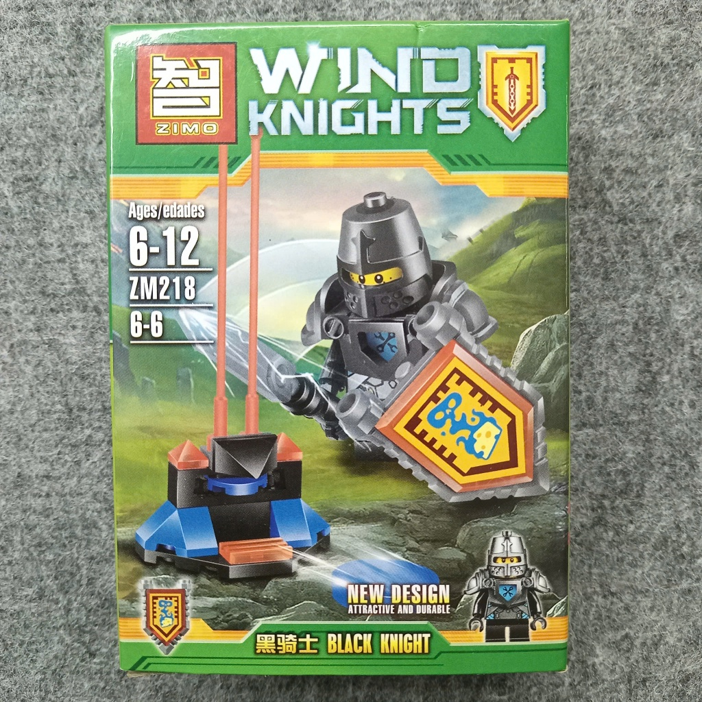 Đồ chơi lắp ráp Nexo knight Robin black knight mô hình wind knights
