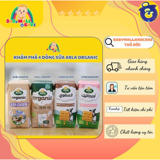 Sữa tươi hữu cơ Arla Baby&Me Organic các loại dạng hộp pha sẵn