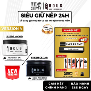  Sáp vuốt tóc nam Roug Đen 90gr  Roug Trắng 90gr giữ nếp tóc hút dầu ẩm tóc 