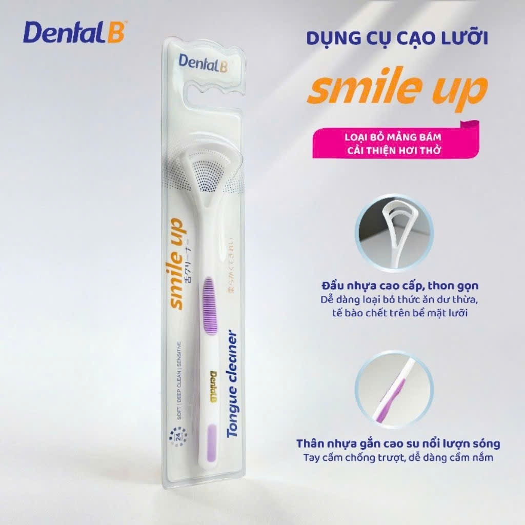 Dụng Cụ Cạo lưỡi Dental B Tongue Cleaner Smile up