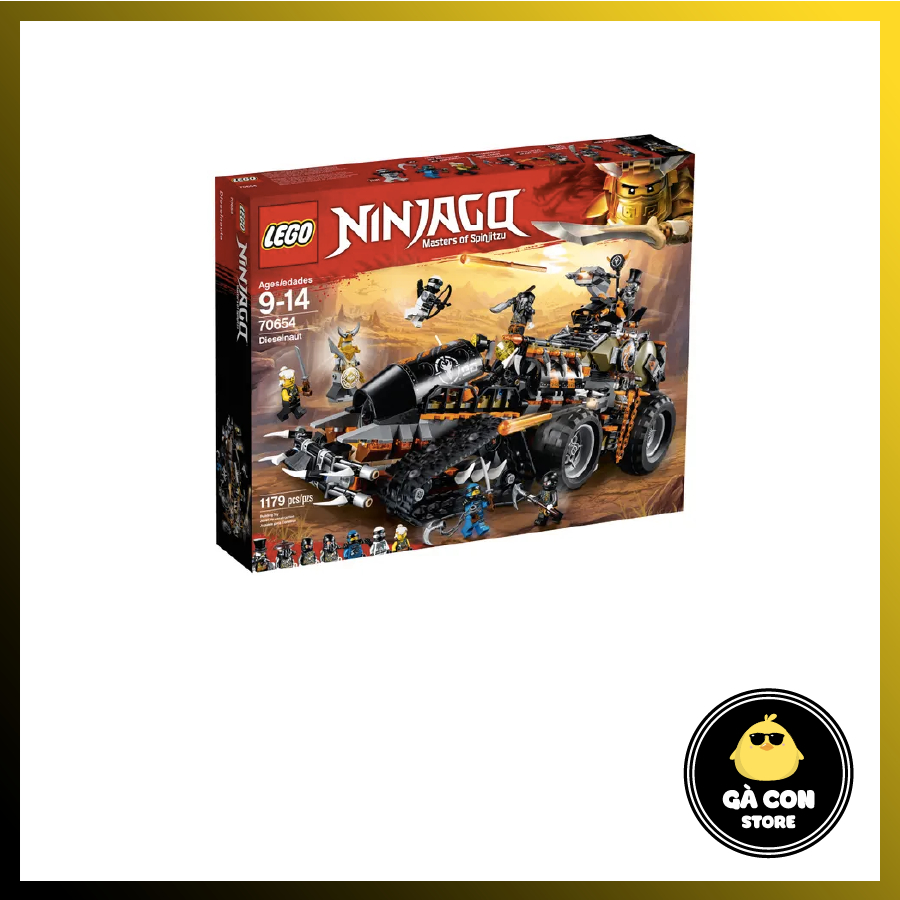 Đồ chơi lắp ráp NINJAGO 70654 Dieselnaut - Pháo Đài Di Động Dieselnaut ( Hàng có sẵn )