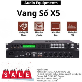 Vang Số X5 Cao Cấp, Chống Hú FBX Tuyệt Đối , Nâng Tiếng Hát, Chỉnh Echo và Reverb Riêng