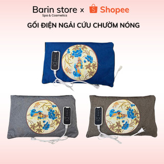  Gối Ngải Cứu Chườm Nóng Gối Thảo Dược Ngải Cứu Kê Cổ Gối Đầu Gối Ngải Cứu Cắm Điện Giảm Nhức Mỏi 