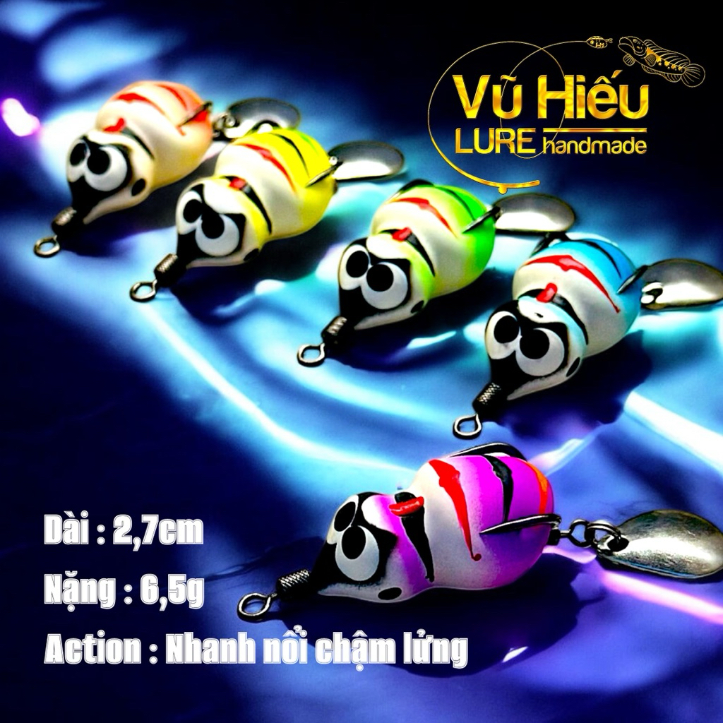 [Vũ Hiếu] Nhái hơi H1 KID mini bản cuối năm 2025... câu cá, câu lure, mồi câu