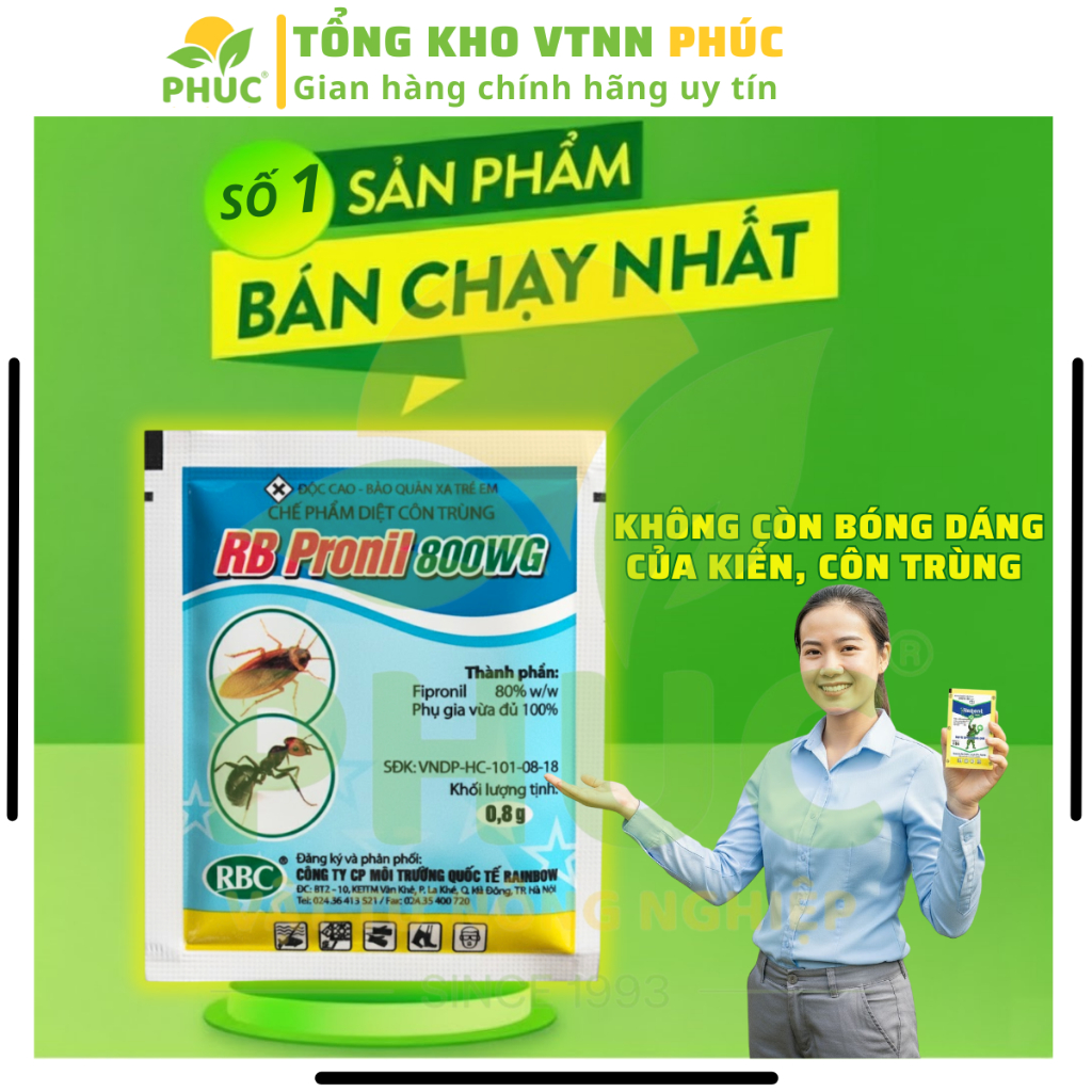 [DEAL MỞ BÁN] RB Pronil 800 Thay Thế Re..gent Trừ Kiến, Gián, Rầy, Rệp, Ve Chó, Mạt Gà, Sâu