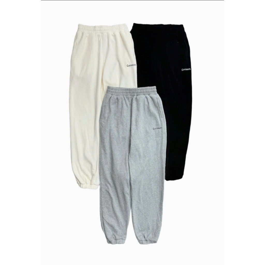 Quần Nỉ Jogger Nam Nữ Unisex – Quần Jogger Ống Rộng Baggy Basic Co Giãn Bo Gấu