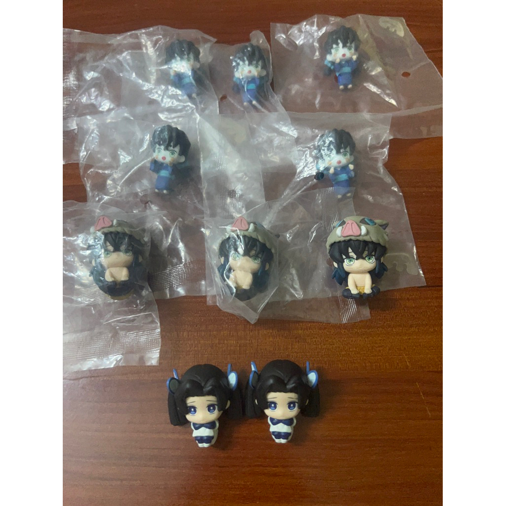 [Sẵn Kho]/Chính hãng Figure Inosuke đứng đế và Inosuke ,Aoi ngồi  Kimetsu No Yaiba ( Đọc kĩ mô )