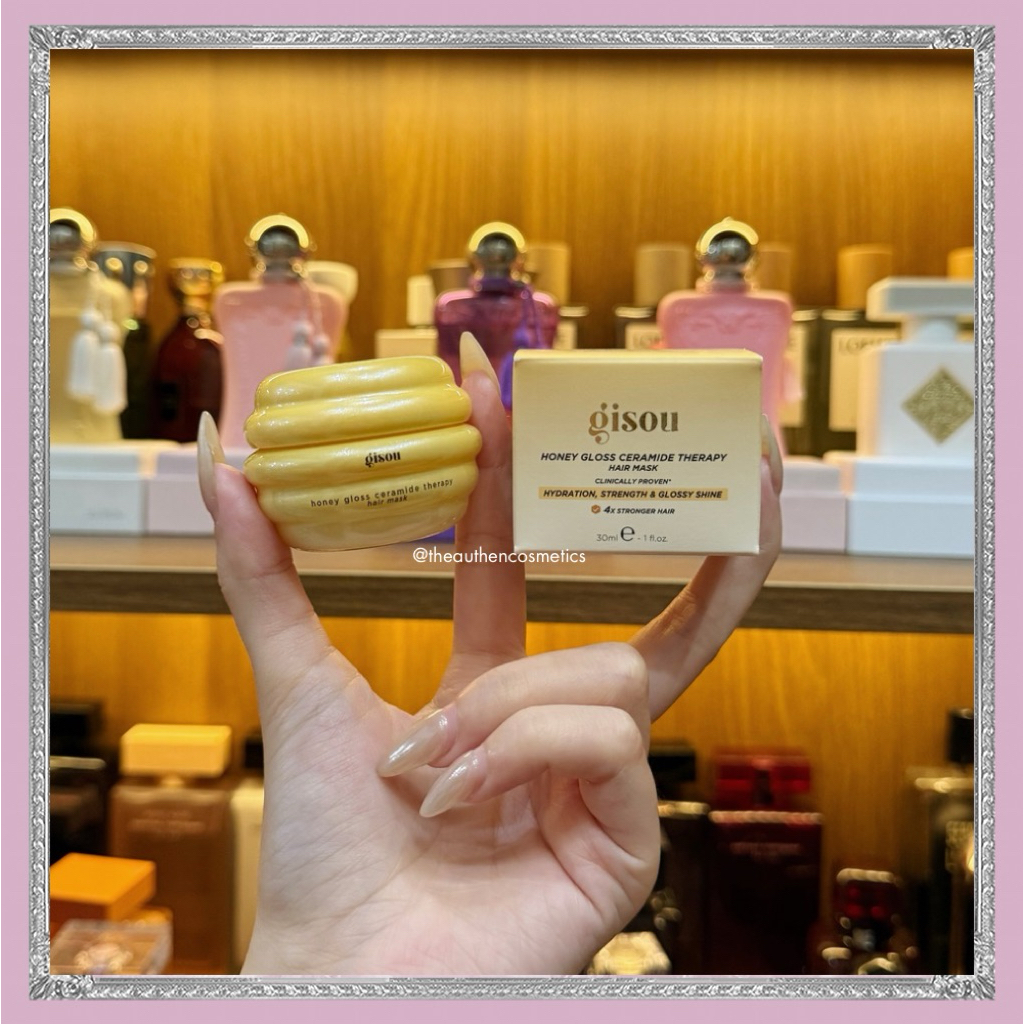 Mặt Nạ Ủ Tóc Gisou Honey Gloss Ceramide Therapy Hydrating Hair Mask 30ml - The Authen Cosmetics