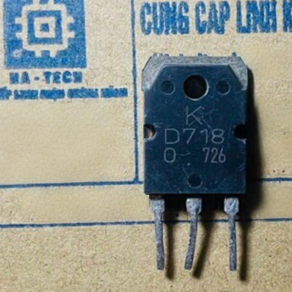 Linh kiện Chuyên Dụng D718 TRANSISTORS 8A,120V,80W (Tháo Máy, Lưng Đồng)
