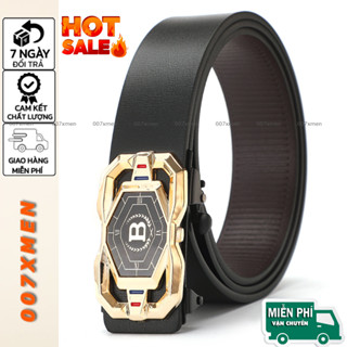 🎁 GIÁ SỐC 🎁Thắt lưng nam da cao cấp, dây nịt nam mặt khóa tự động sang trọng - Cam kết 1 đổi 1 bảo hành 12 tháng