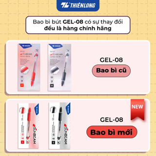 (Set 5c)-Bút Gel TL-08 Sunbean xanh/đỏ/đen