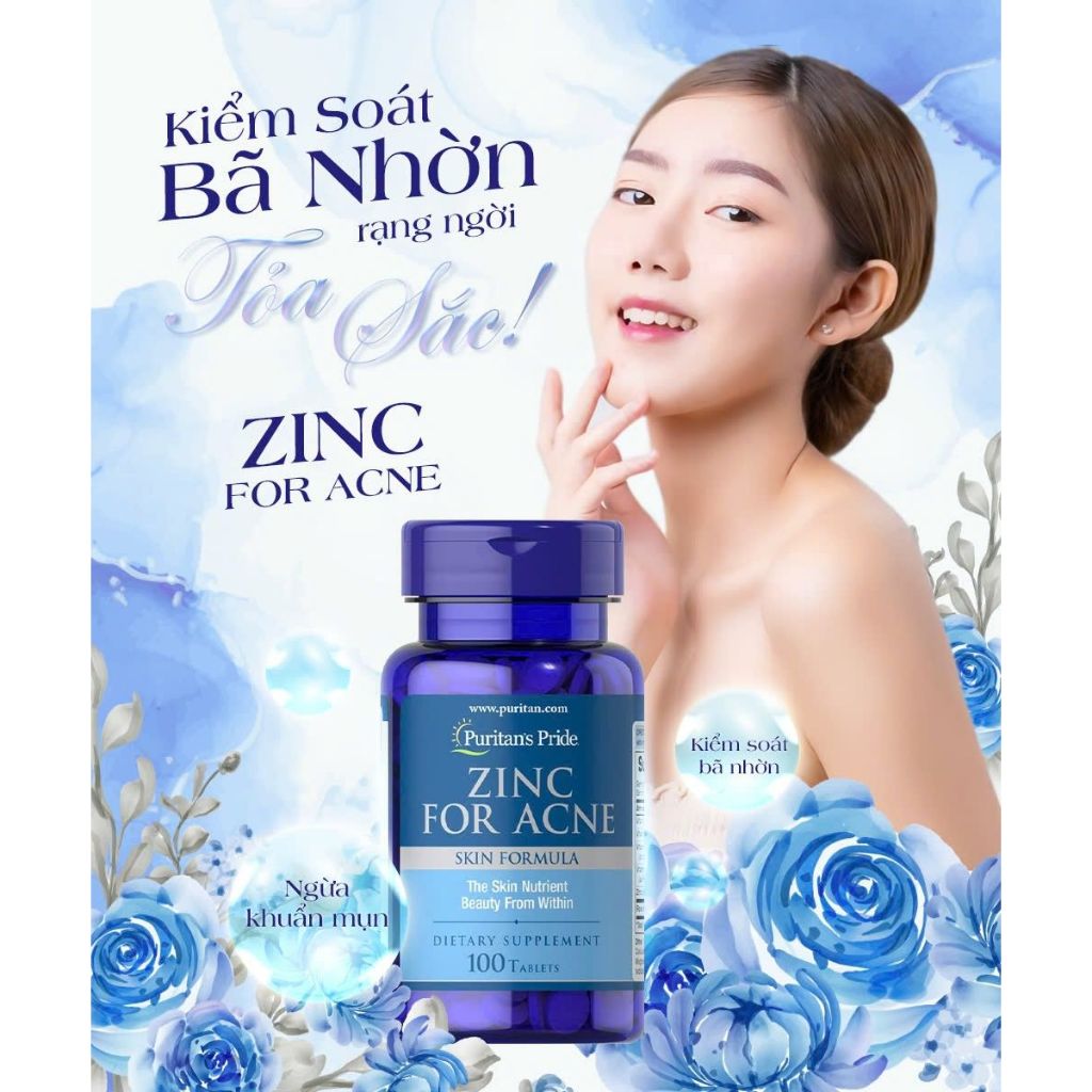 Puritan's Pride Zinc for Acne 100 viên