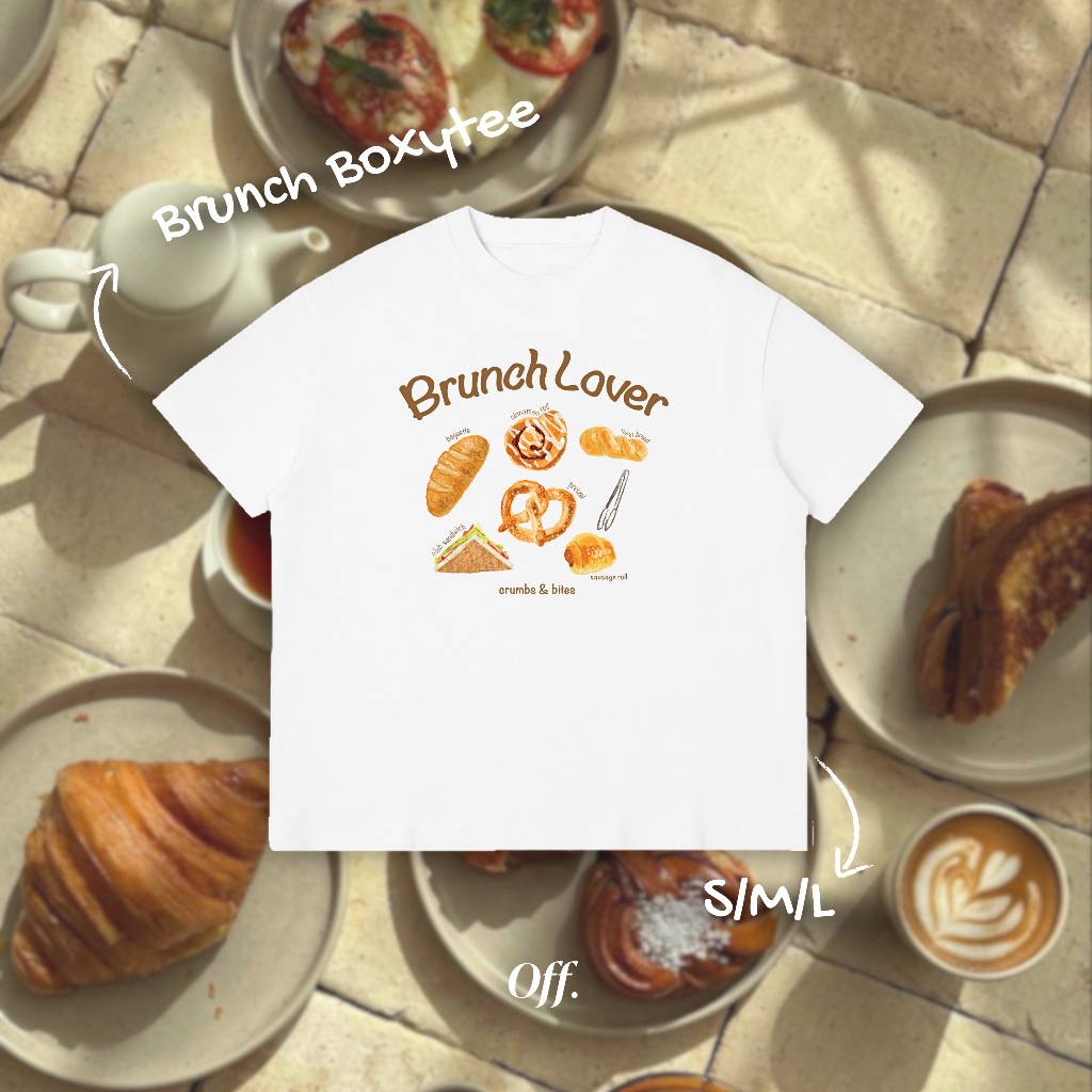 Brunch Lover Boxy Tee Shirt