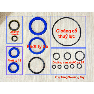  Bộ Phớt Xe Nâng Tay Thấp 2.5T 3T Bộ Phớt 31.5 và Bộ Phớt 35 Phớt Ben Thủy Lực Xe Nâng Tay 