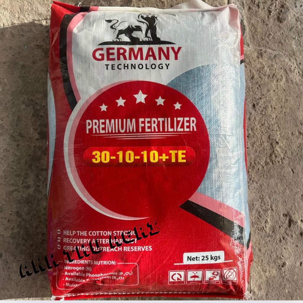 Phân Bón Rễ NPK 30 10 10 TE Bao 25kg Giúp Cây Phục Hồi Nhanh, Ra Lá Chồi, Xanh Mướt Lá, Bóng Lá