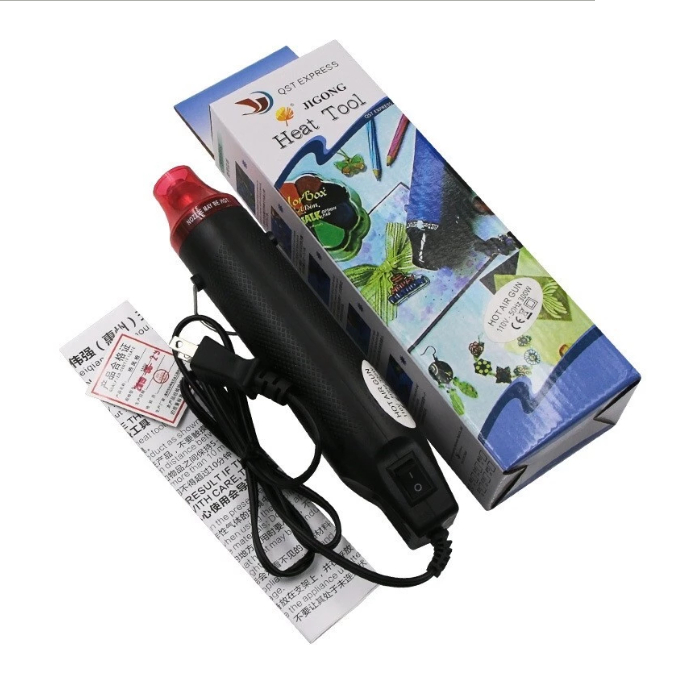 Máy khò nhiệt cầm tay 300W thổi hơi nóng 200 độ, Dụng cụ DIY handmade, khò co nhiệt, màn co quà