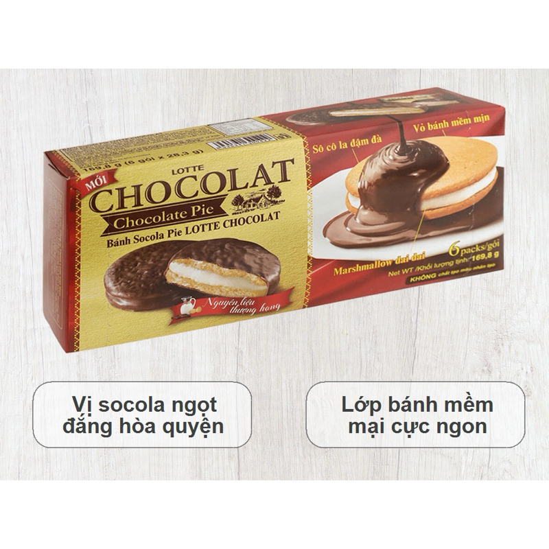 2 hộp bánh Lotte Chocolate 6p
