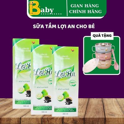 Sữa Tắm Gội Lợi An Dành Cho Bé Từ Sơ Sinh COMBO 3 HỘP