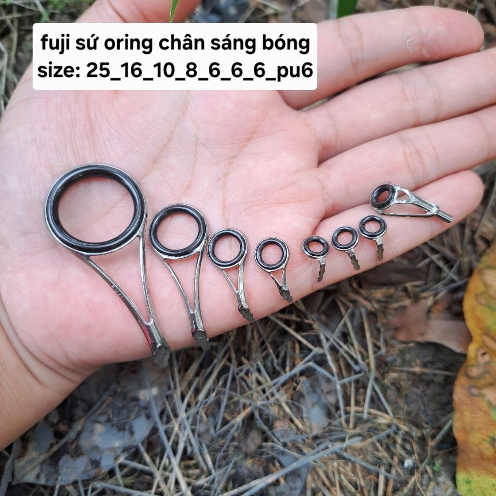 1 bộ khoen fuji sứ oring ,hợp gắn cần đứng size m,mh,h
