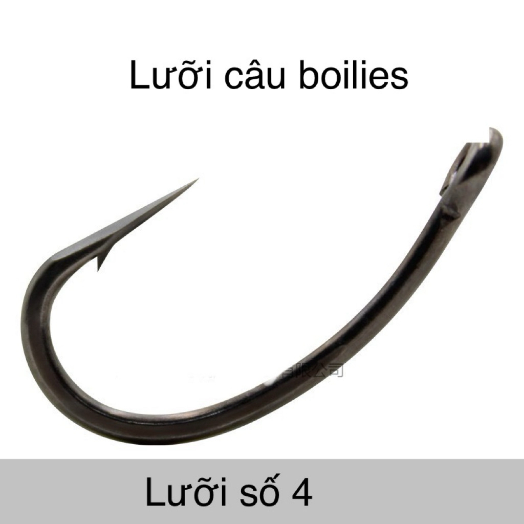 lưỡi boilies - lưỡi số 4 - 10 cái/1 hộp