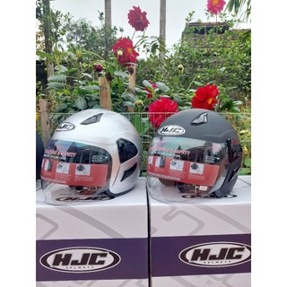Combo mũ bảo hiểm 3/4 HJC + kính mũ