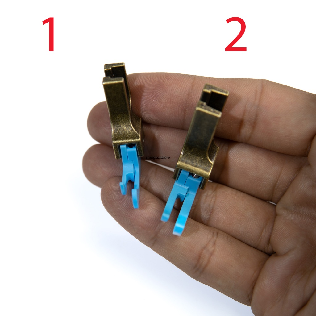 chân vịt NHỰA may mí MÁ NHỎ, MÁ MỎNG( mí phải ), bản nhỏ tra khoá máy may công nghiệp 1 kim jack , s