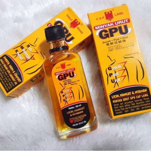 2 CHAI Dầu nóng GPU 60ml - GPU Minyak Urut