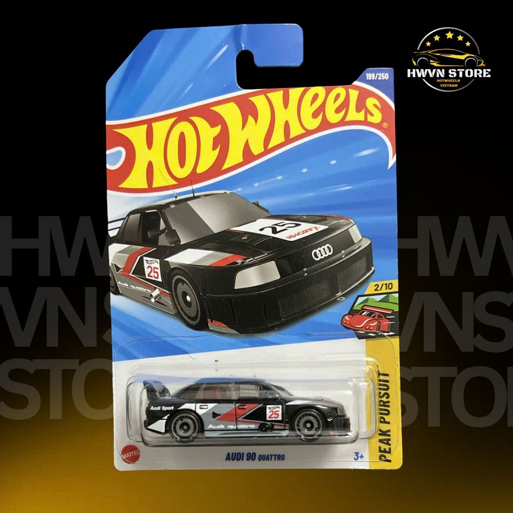 Xe mô hình Hotwheels Audi 90 Quattro màu đen