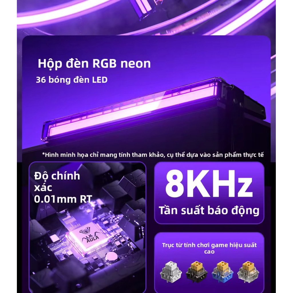 [Chính Hãng] Bàn phím cơ AULA HERO68/84 HE Rapid Trigger- Switch nam châm 8k Polling Rate- RT 0.01mm | BigBuy360 - bigbuy360.vn