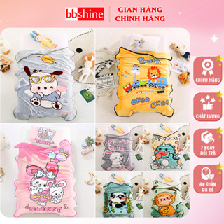 Chăn Lông Tuyết Nhung Cho Bé Chất Mềm Mịn Cao Cấp Nhiều Hoạ Tiết Ngộ Nghĩnh Đáng Yêu BBShine – KH013