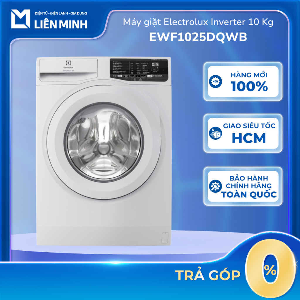 Máy Giặt Lồng Ngang ELECTROLUX EWF1024D3WB / EWF1024D3WC / EWF1024D3SC / EWF1025DQWB (Inverter 10 Kg