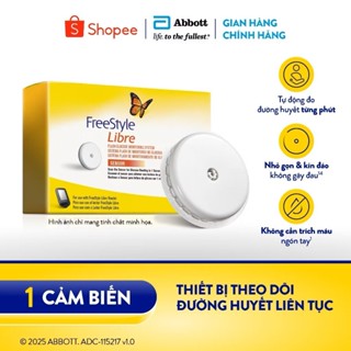  Combo 2 Cảm biến FreeStyle Libre  LƯU Ý: Sản phẩm phải được sử dụng cùng với đầu đọc cầm tay FreeStyle Libre  