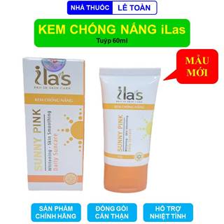  Kem chống nắng iLas Sunny Pink giúp chống nắng nâng tông da chất kem mềm mịn không trôi  Tuýp 60ml 