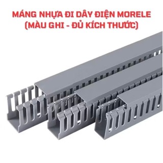 HỎA TỐC - Nẹp lổ xám công nghiệp,, máng điện nhựa, máng nhựa răng lược, máng nhựa đi dây điện an toàn PVC (1 cây/85cm)