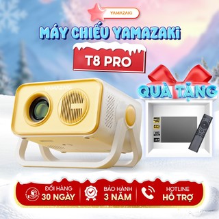  Máy chiếu mini YAMAZAKI T8 PRO mượt mà nhỏ gọn mang đi du lịch chiều không dây xem phim 