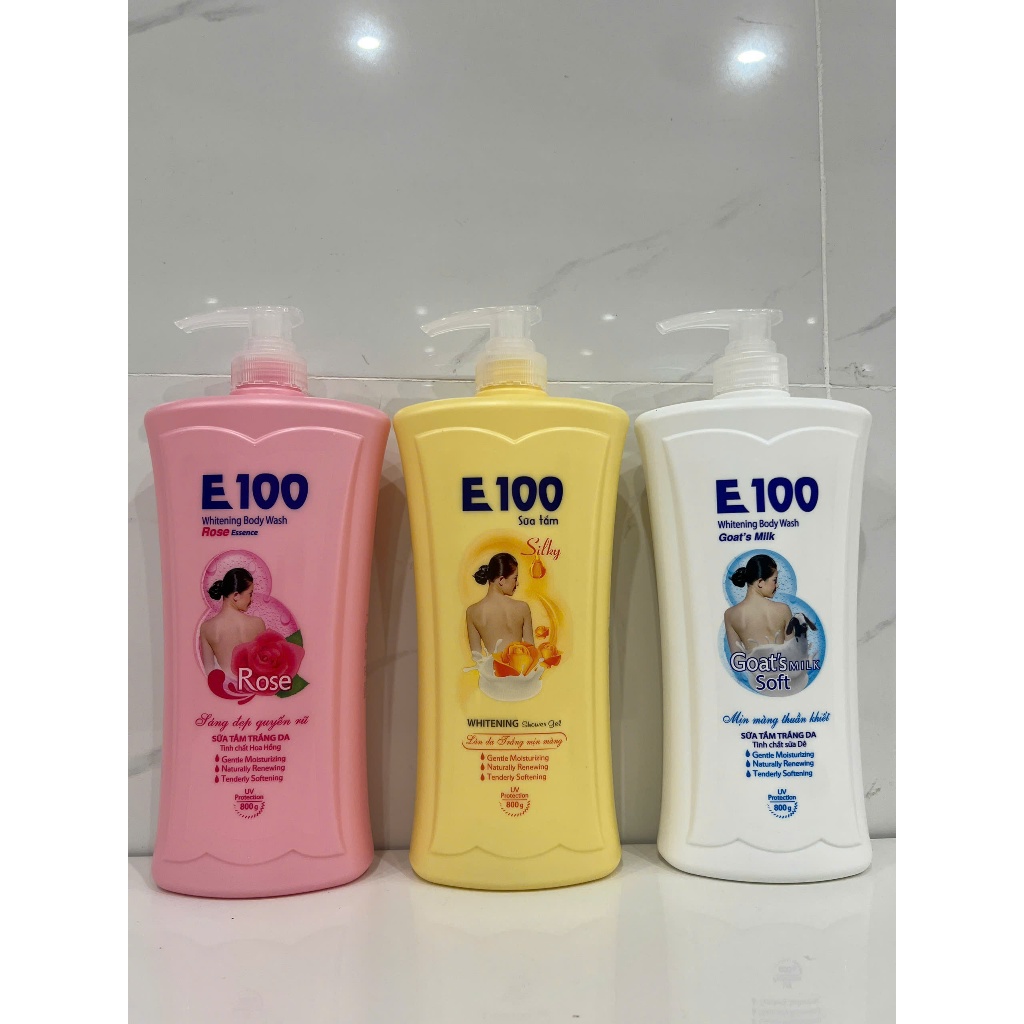 Sữa tắm trắng da E100 800ml