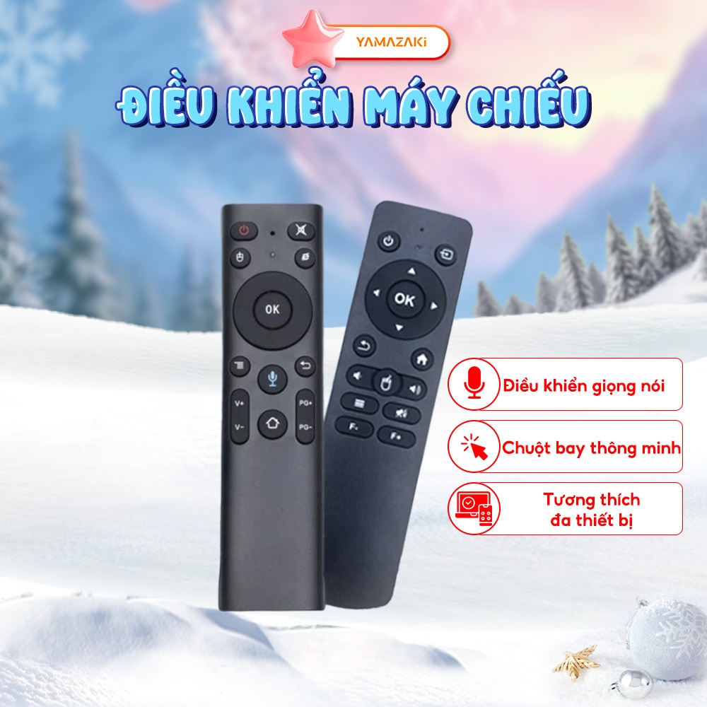  Chuột bay giọng nói điều khiển từ xa bán kinh 5M sử dụng USB 2GHZ điều khiển được tất cả các dòng máy chiếu 