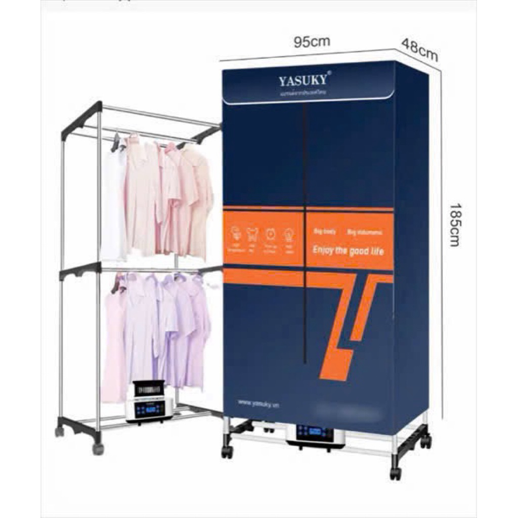 TỦ SẤY QUẦN ÁO YASUKY YK- 180 CHÍNH HÃNG - TIỆN LỢI Bảo hành 12 tháng
